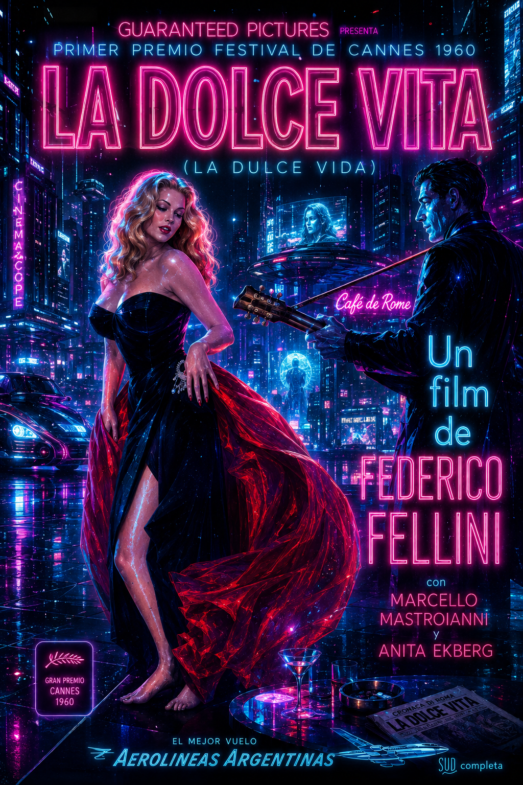 A Doce Vida versão futuristic cyber