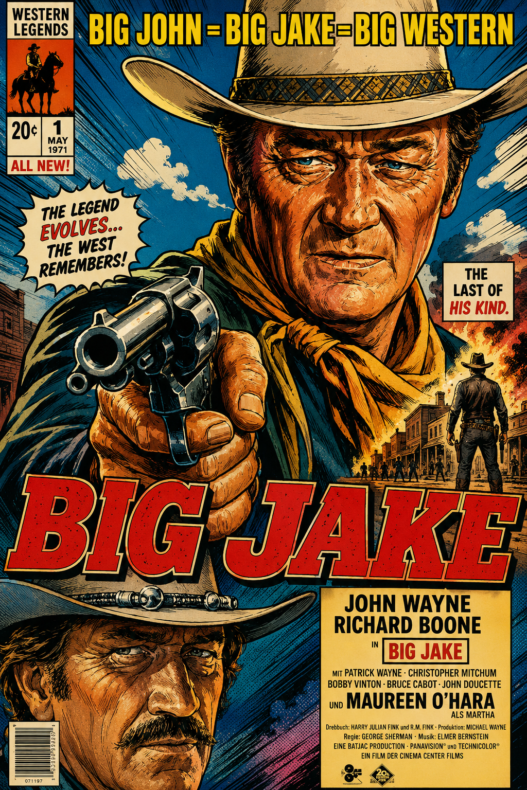 Grande Jake versão comic superhero