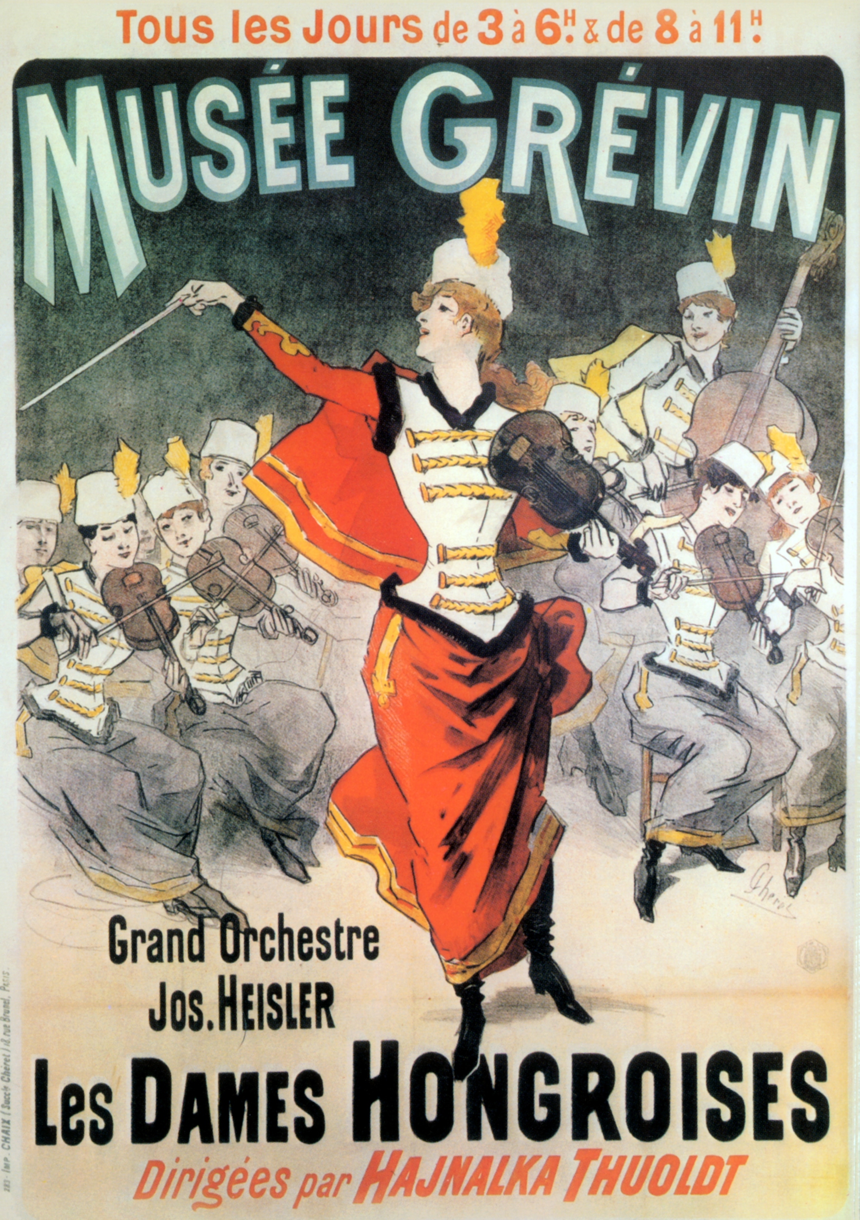 Musée Grévin. Grande Orquestra Jos. HEISLER. As Damas Húngaras. Dirigidas por HAJNALKA THUOLDT imagem original