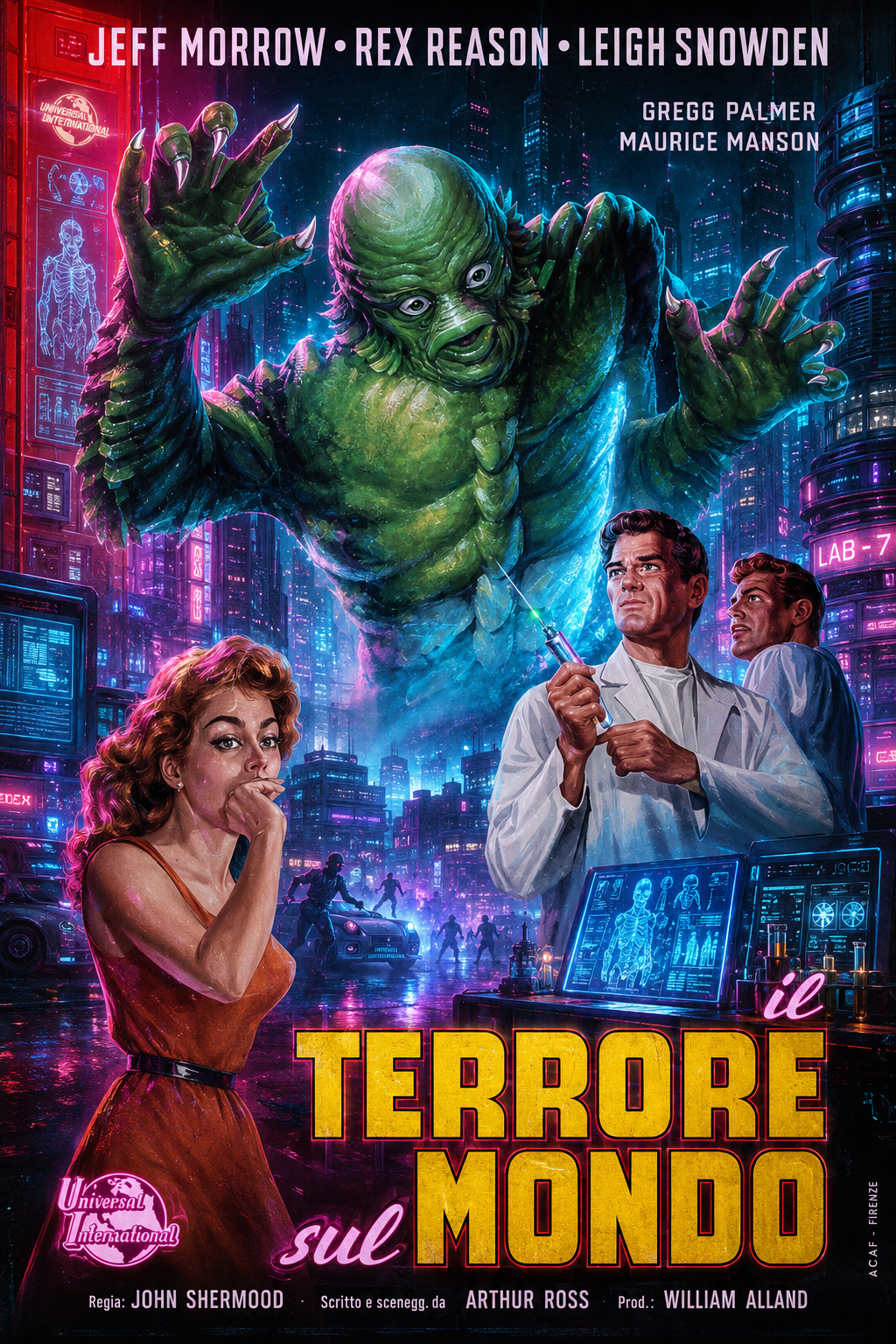 O Terror sobre o Mundo versão futuristic cyber