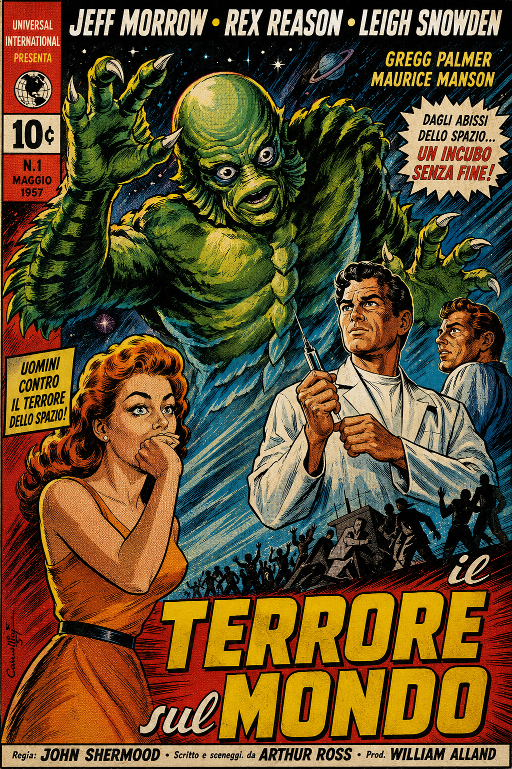 O Terror sobre o Mundo versão comic superhero