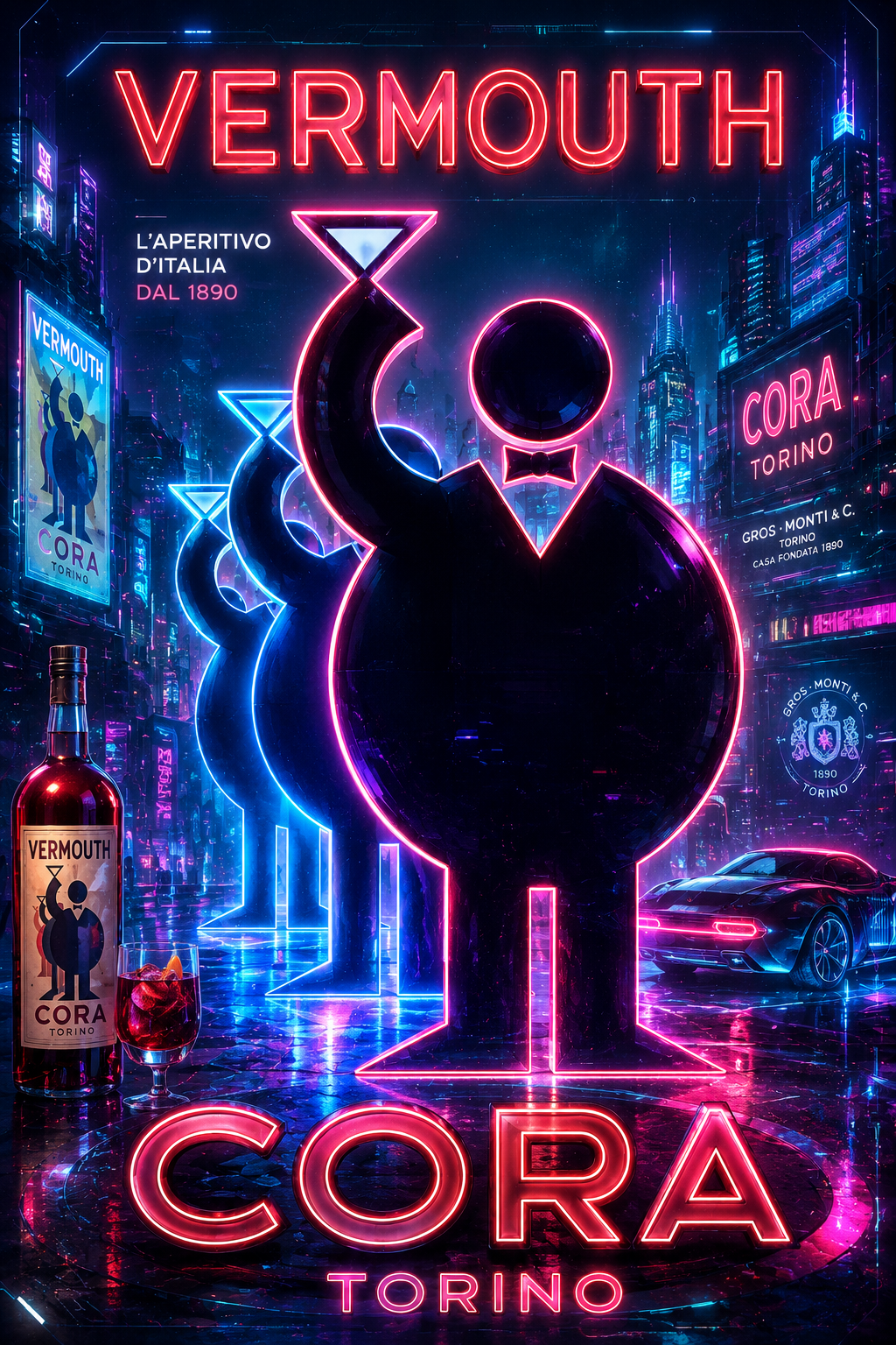 Vermute Cora versão futuristic cyber